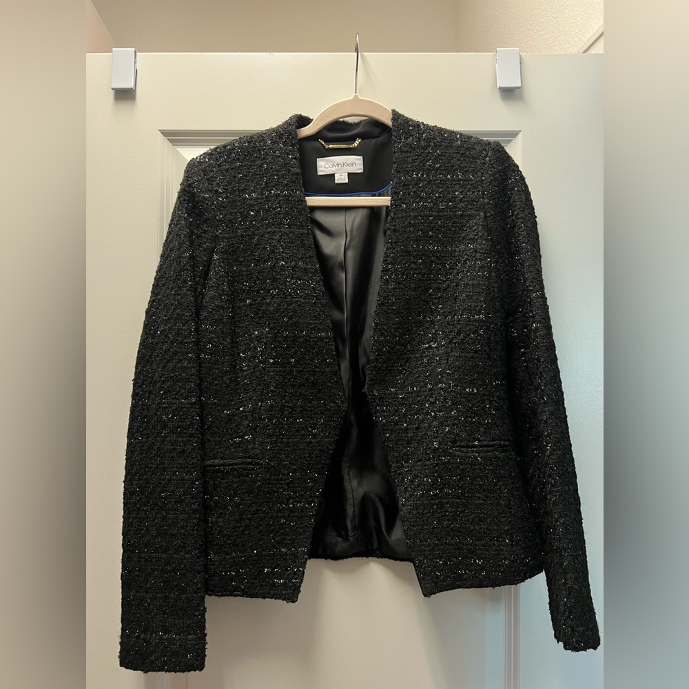 Calvin Klein tweed blazer